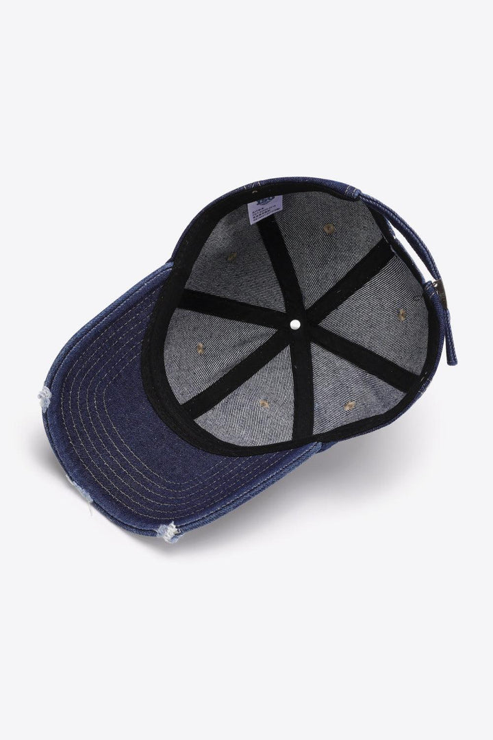 Distressed Adjustable Baseball Cap - Super Amazing Store