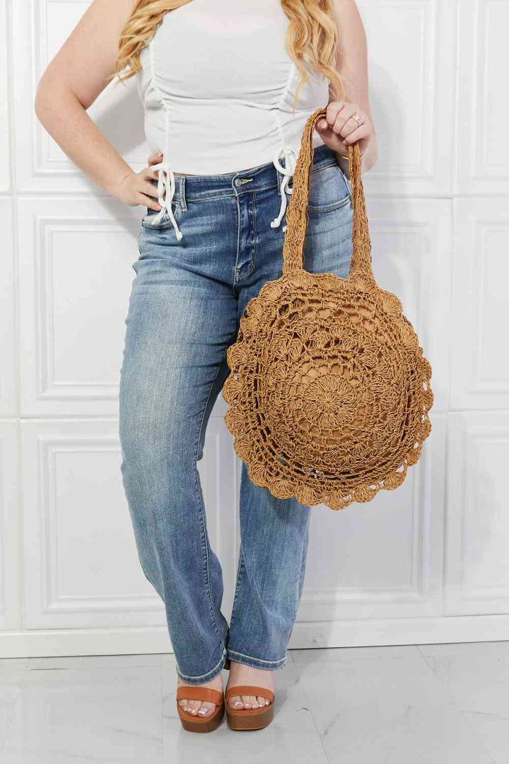 Justin Taylor Brunch Time Straw Rattan Handbag Trendsi