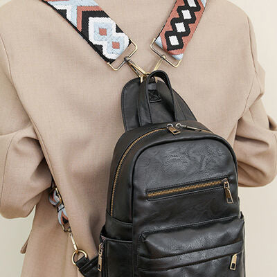 Medium PU Leather Backpack Trendsi