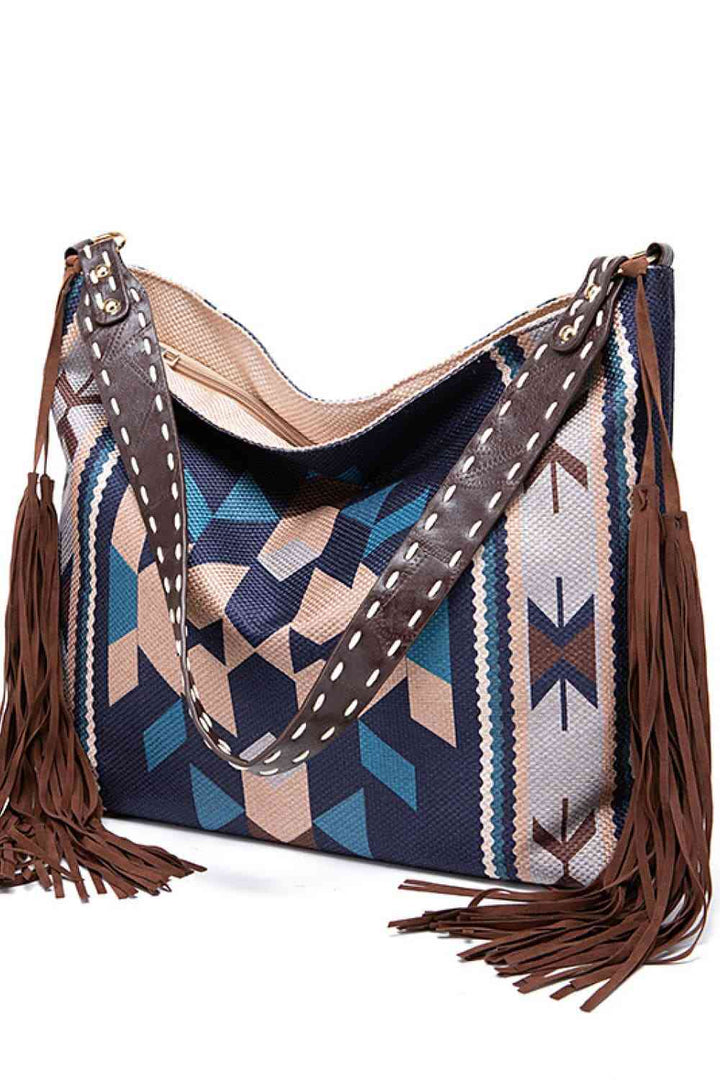 Geometric Canvas Tote Bag Trendsi