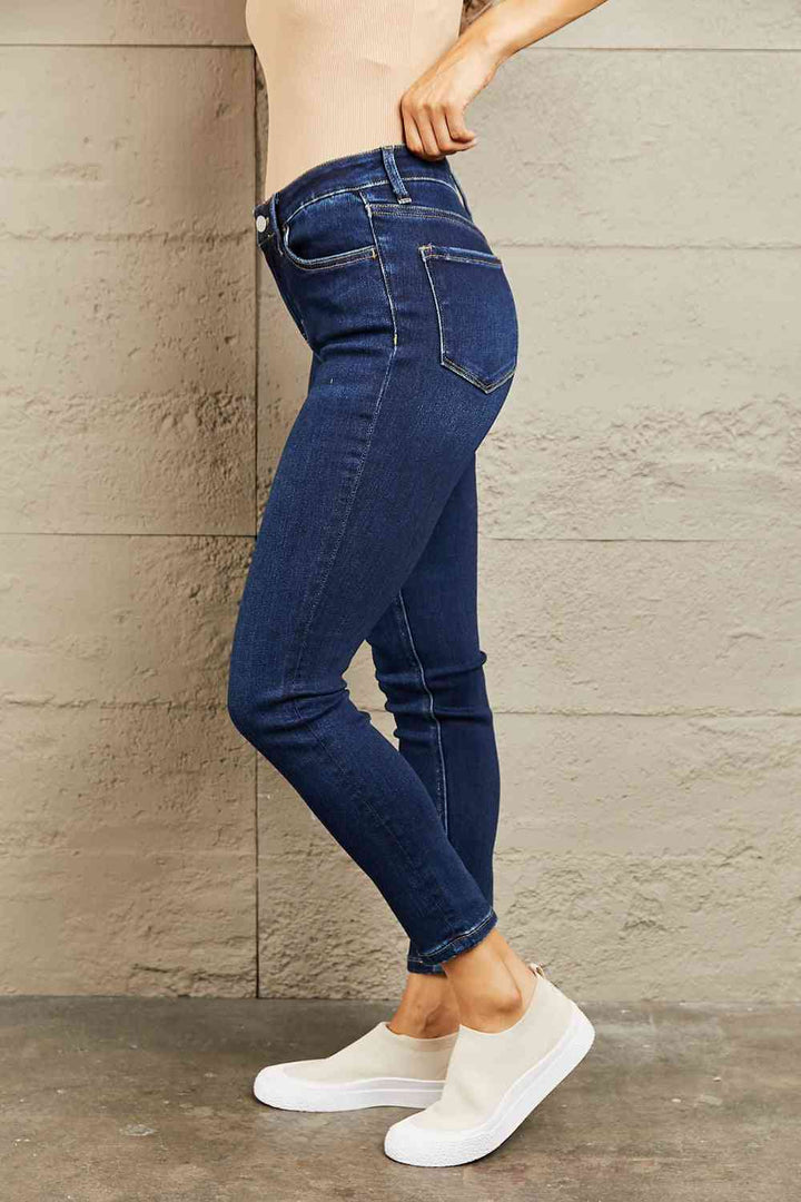 BAYEAS Mid Rise Slim Jeans Trendsi