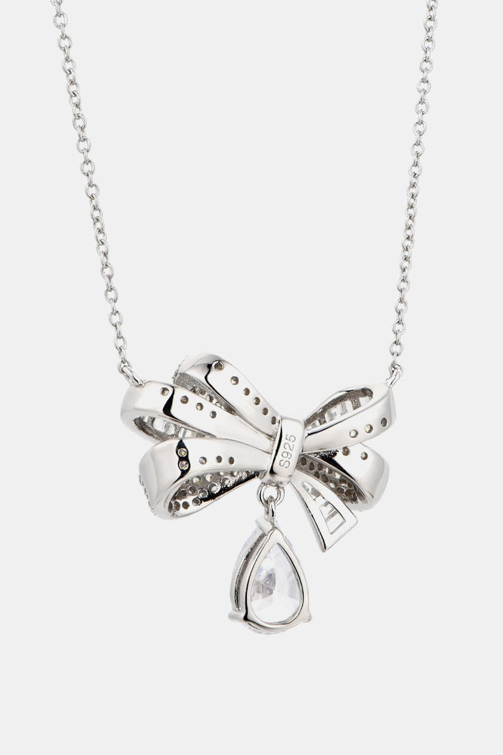 Teardrop Shape 925 Sterling Silver Zircon Pandent Necklace - Super Amazing Store