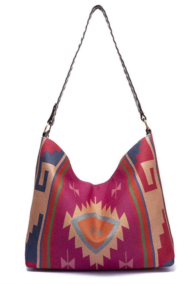 Geometric Canvas Tote Bag Trendsi