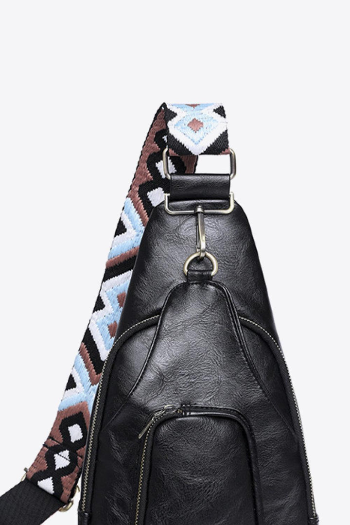 Baeful Take A Trip PU Leather Sling Bag - Super Amazing Store