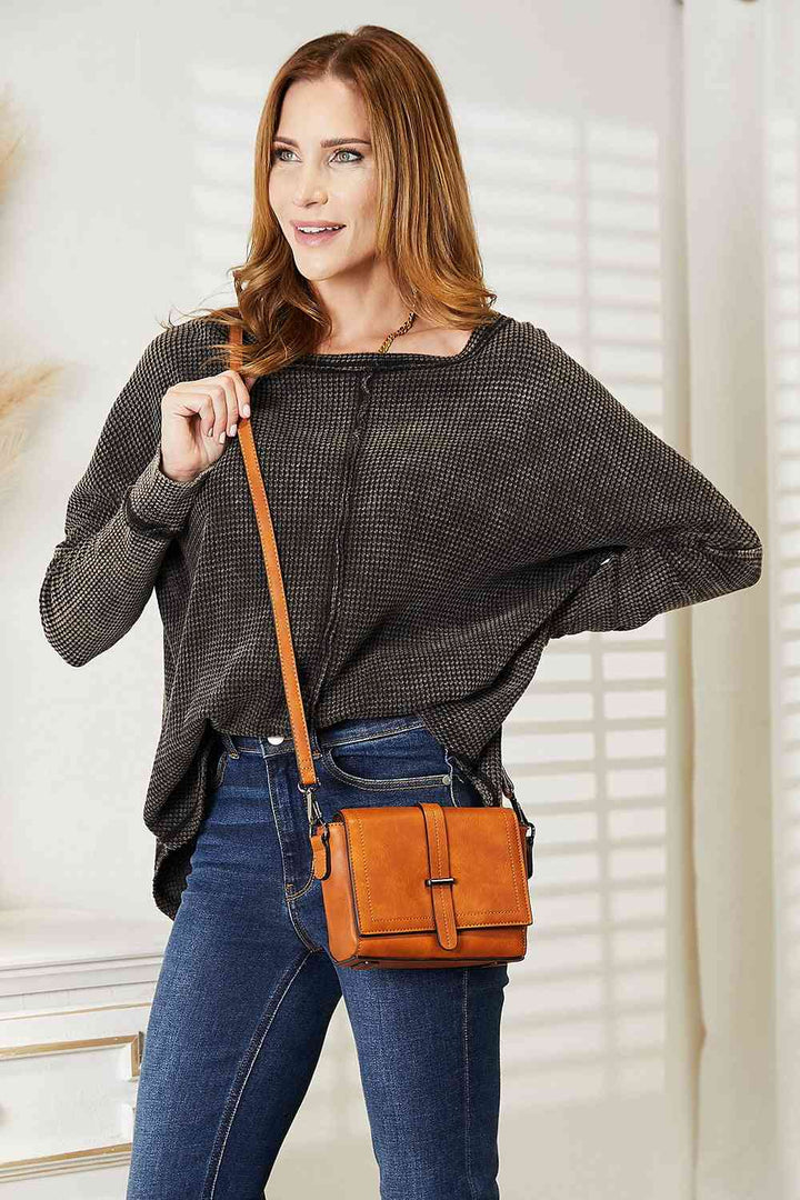 SHOMICO PU Leather Crossbody Bag Trendsi