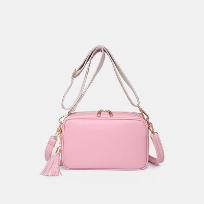 Tassel PU Leather Crossbody Bag Trendsi