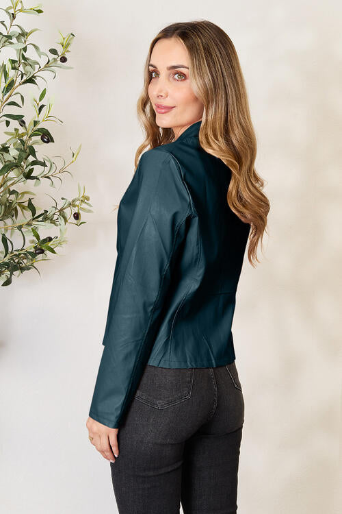 Mock Neck Zip Up Jacket - Super Amazing Store