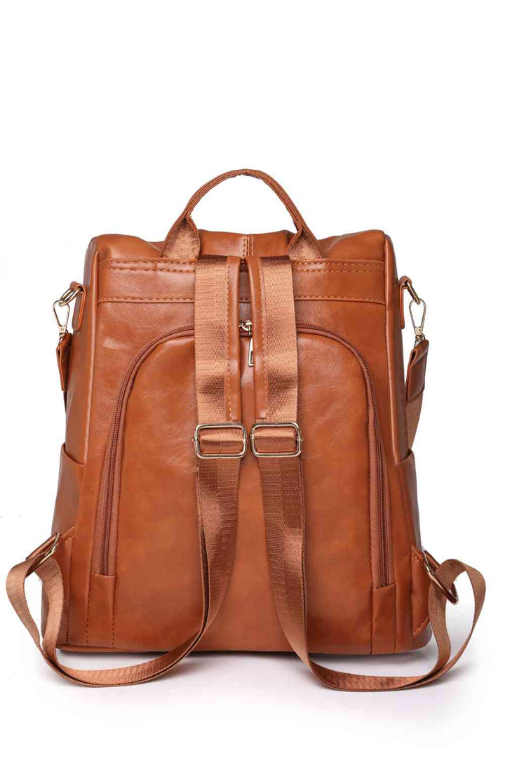 Zipper Pocket Backpack Trendsi