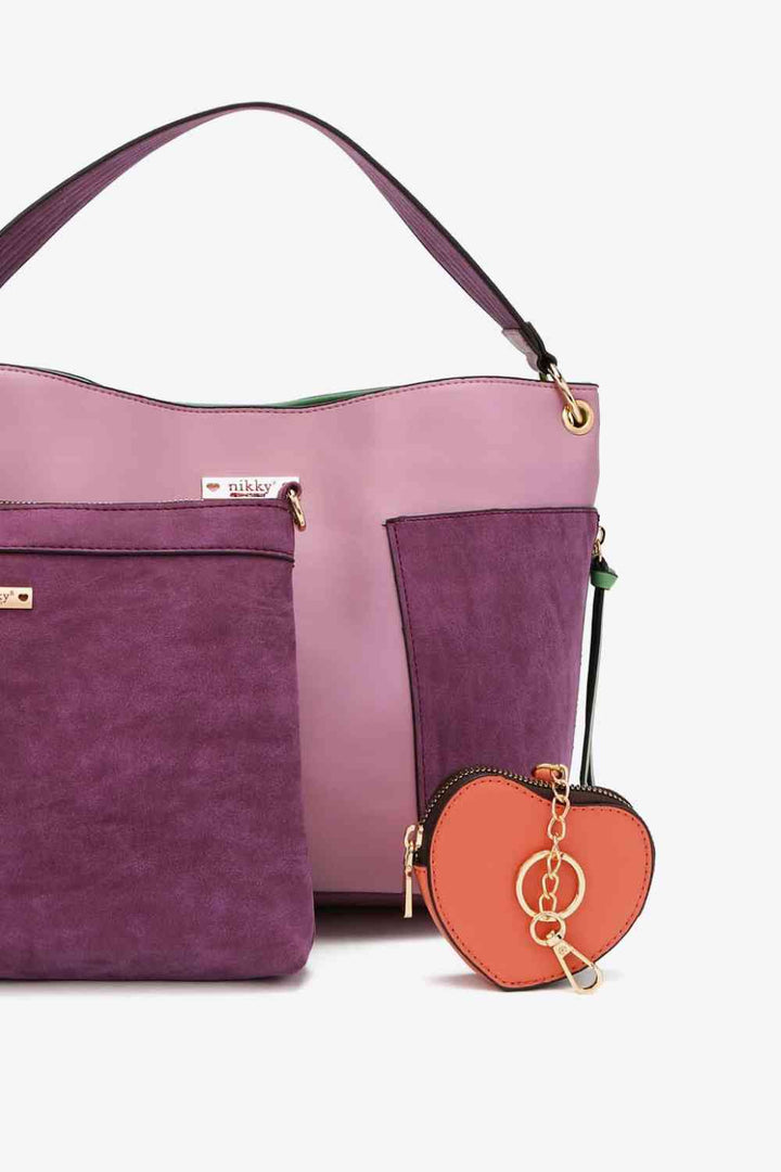 Nicole Lee USA Sweetheart Handbag Set Trendsi