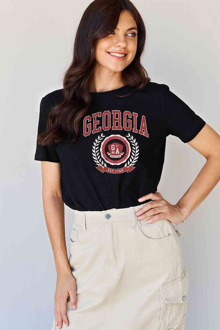 Simply Love Full Size GEORGIA Graphic T-Shirt Trendsi