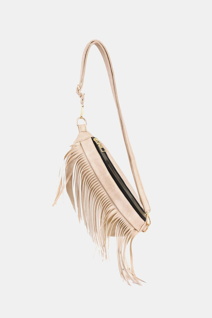 Fringed PU Leather Sling Bag - Super Amazing Store