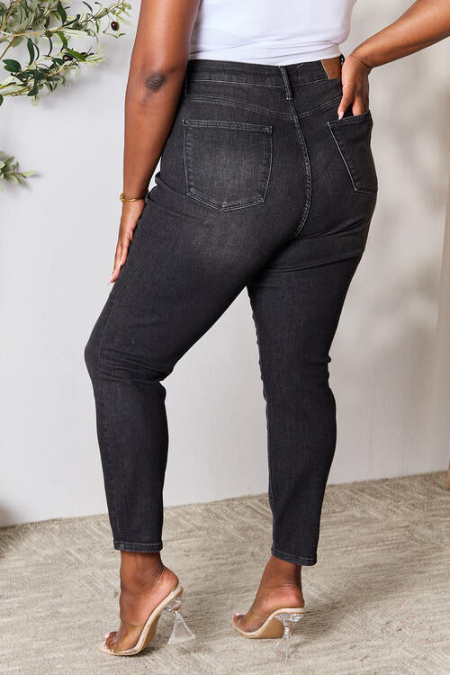 Judy Blue Full Size Tummy Control High Waist Denim Jeans Trendsi