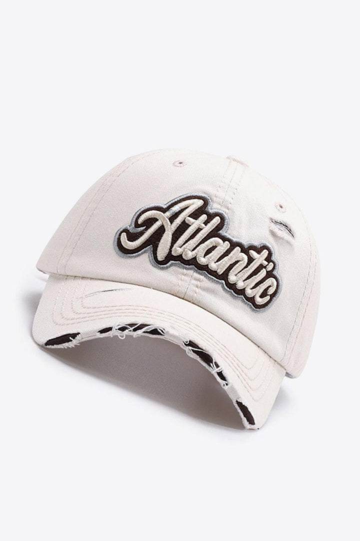 ATLANTIC Graphic Distressed Baseball Cap - Super Amazing Store