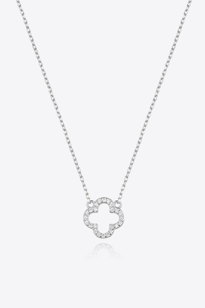 Inlaid Cubic Zirconia 925 Sterling Silver Necklace - Super Amazing Store