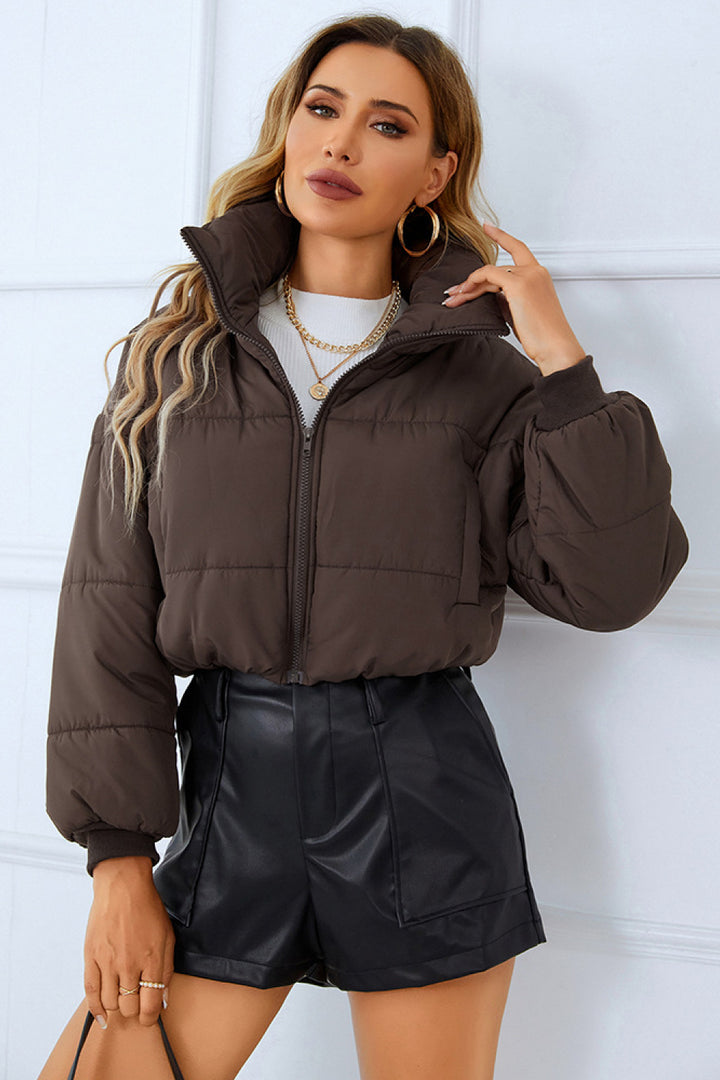 Zip-Up Winter Coat with Pockets - Super Amazing Store