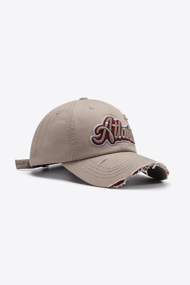 ATLANTIC Graphic Distressed Baseball Cap - Super Amazing Store