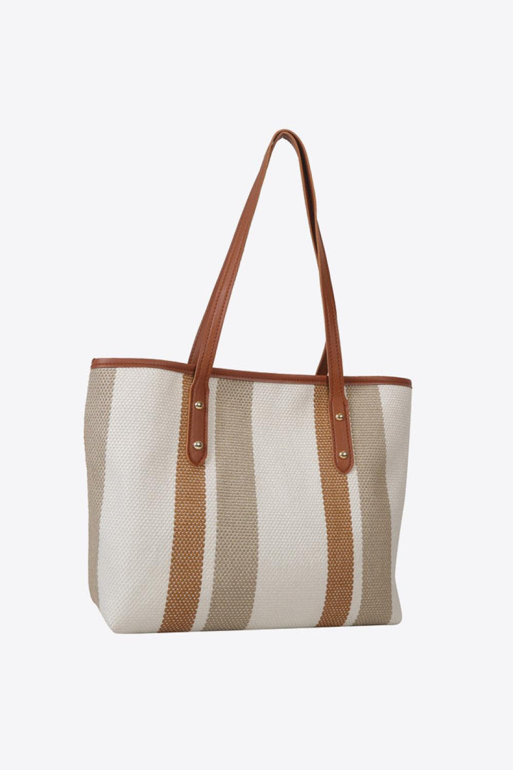 Striped Straw Tote Bag - Super Amazing Store