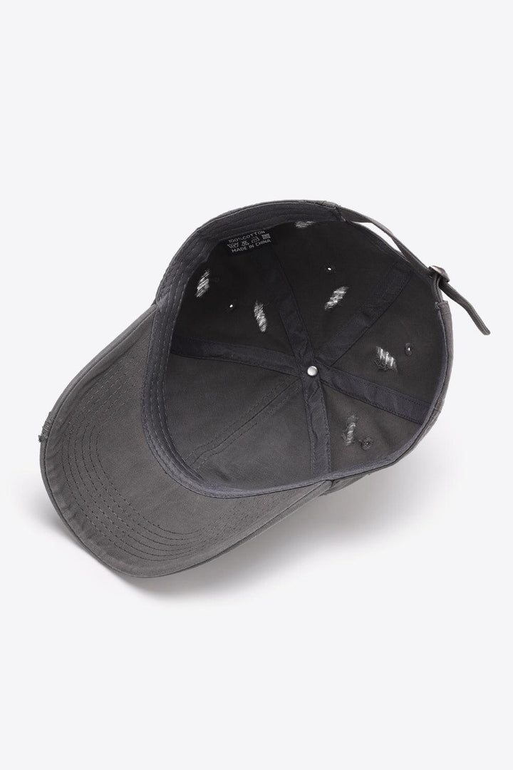 Distressed Adjustable Baseball Cap - Super Amazing Store