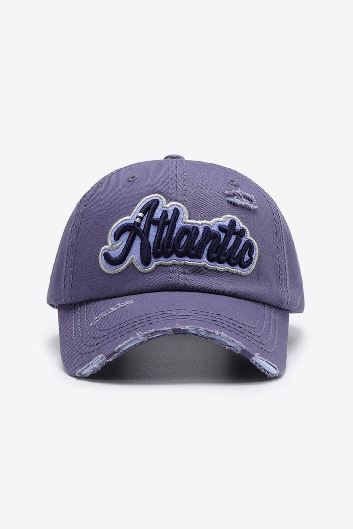 ATLANTIC Graphic Distressed Baseball Cap - Super Amazing Store