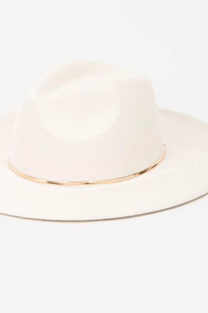 Fame Slice of Chic Herringbone Chain Fedora - Super Amazing Store