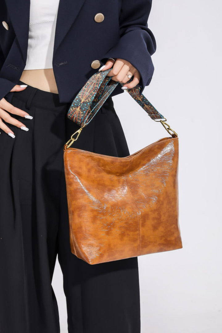 PU Leather Shoulder Bag Trendsi