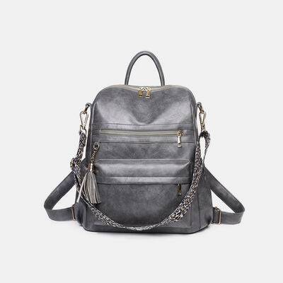 PU Leather Convertible Backpack Trendsi