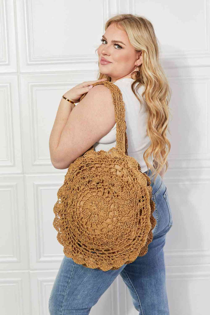 Justin Taylor Brunch Time Straw Rattan Handbag Trendsi