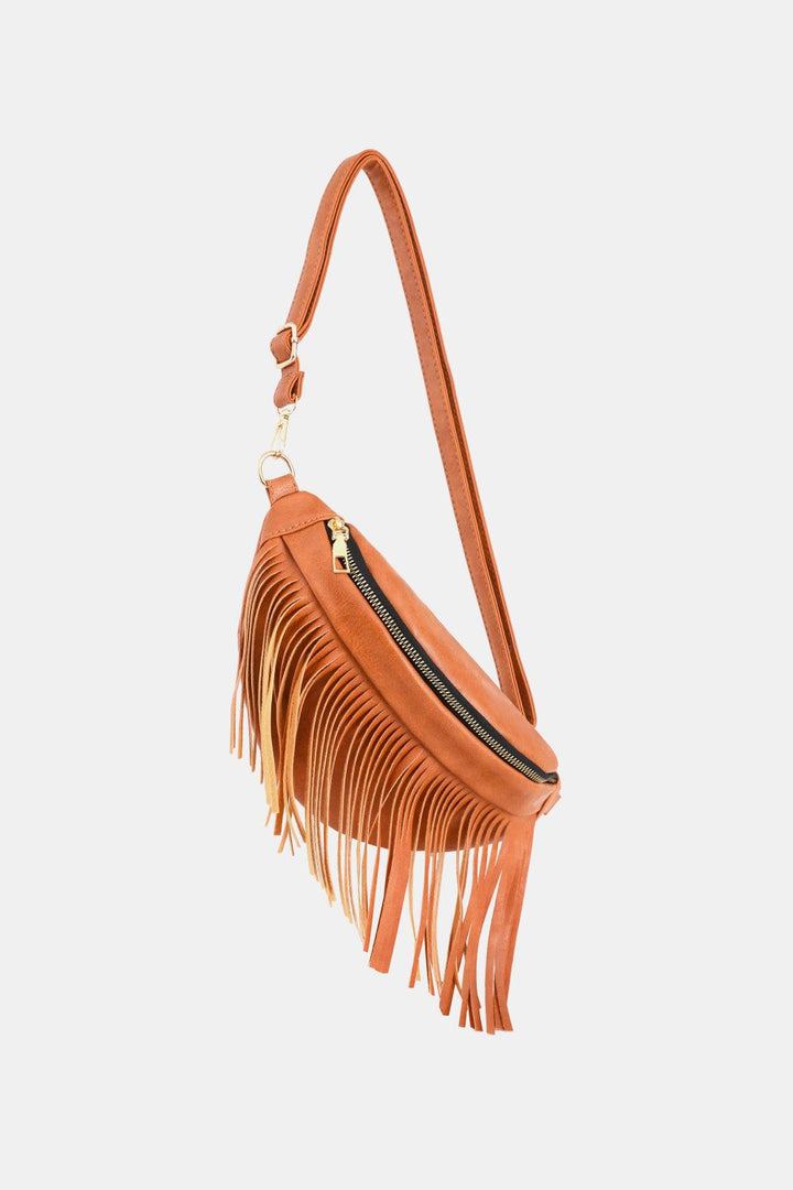 Fringed PU Leather Sling Bag - Super Amazing Store