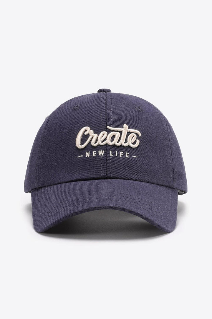 CREATE NEW LIFE Adjustable Cotton Baseball Cap - Super Amazing Store