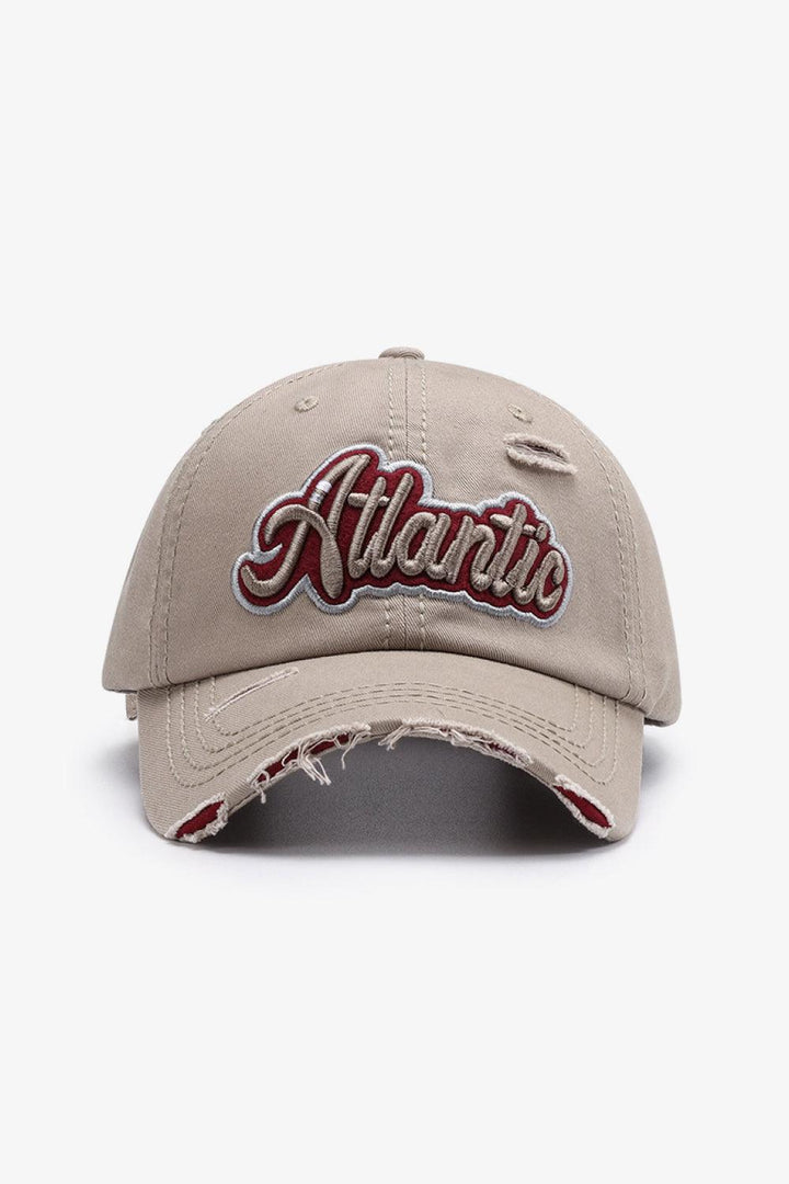 ATLANTIC Graphic Distressed Baseball Cap - Super Amazing Store