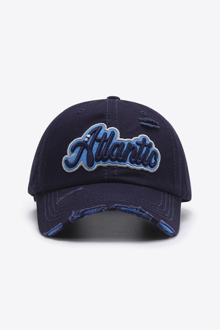 ATLANTIC Graphic Distressed Baseball Cap - Super Amazing Store