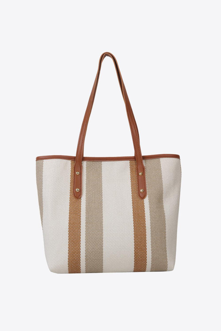 Striped Straw Tote Bag - Super Amazing Store