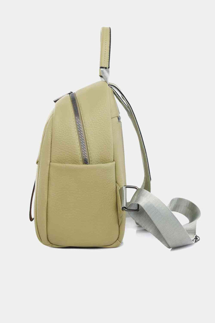 Medium PU Leather Backpack Trendsi