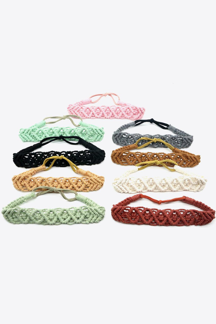 Assorted 2-Pack Macrame Flexible Headband - Super Amazing Store