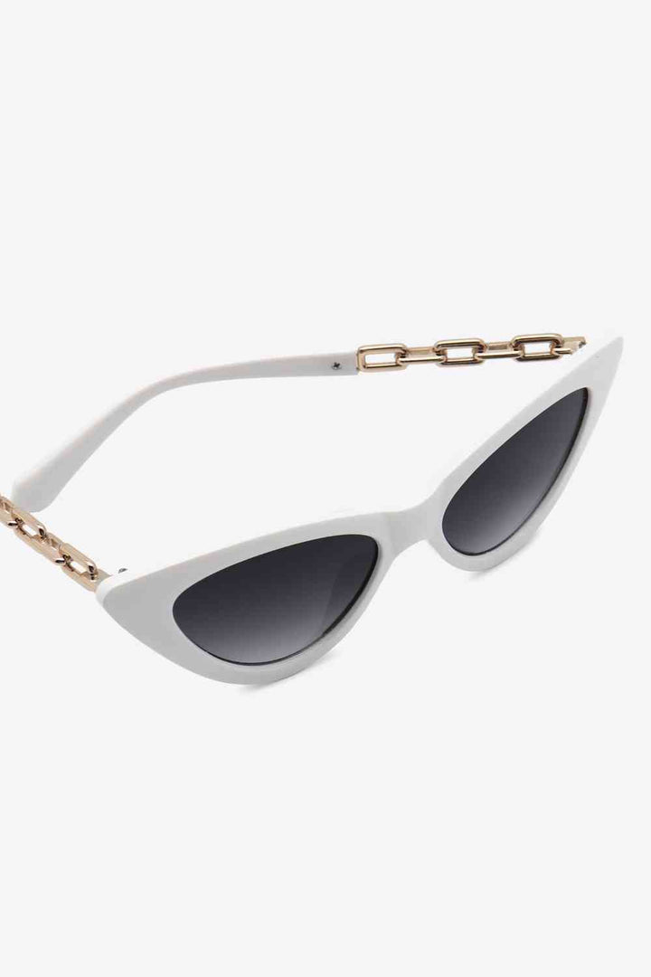 Chain Detail Cat-Eye Sunglasses - Super Amazing Store