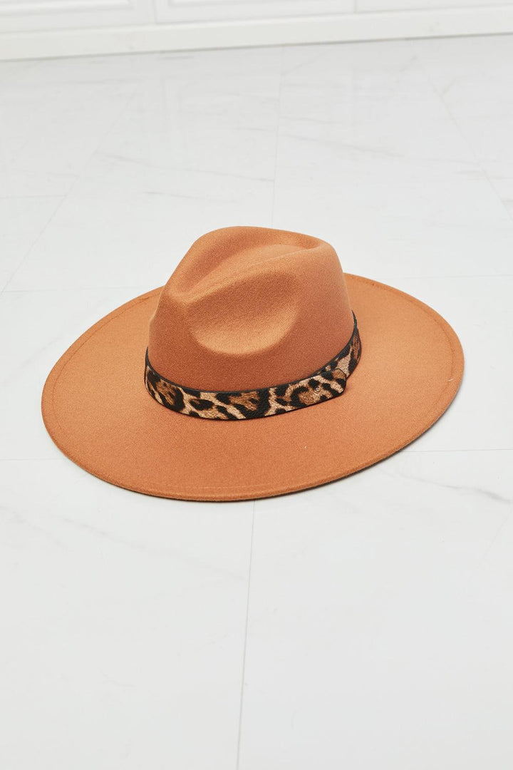 Fame In The Wild Leopard Detail Fedora Hat - Super Amazing Store