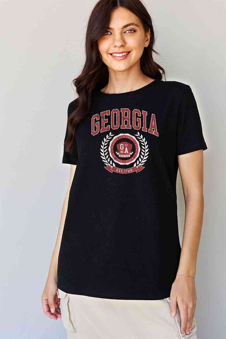 Simply Love Full Size GEORGIA Graphic T-Shirt Trendsi