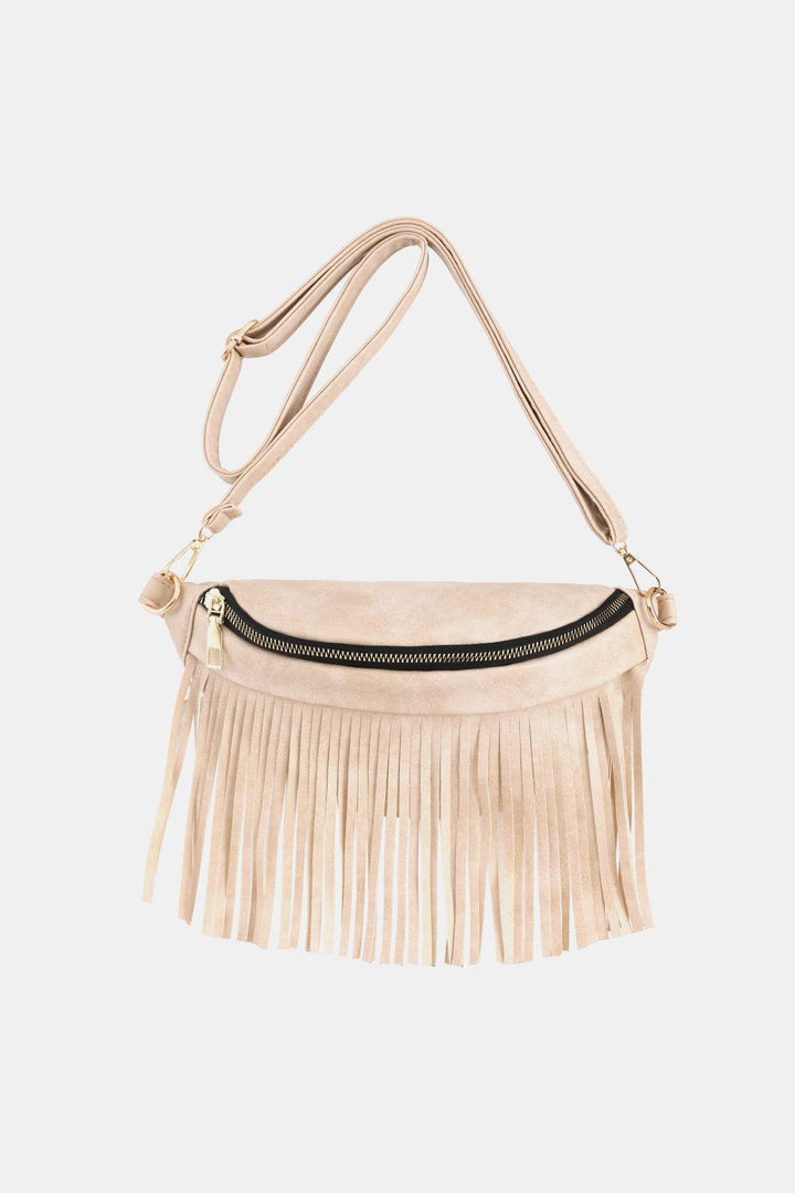 Fringed PU Leather Sling Bag - Super Amazing Store