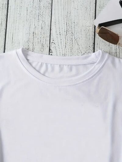 Graphic Round Neck Short Sleeve T-Shirt Trendsi