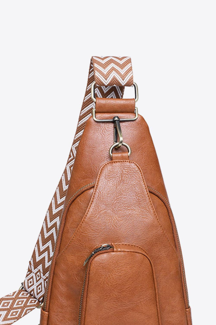 Baeful Take A Trip PU Leather Sling Bag - Super Amazing Store