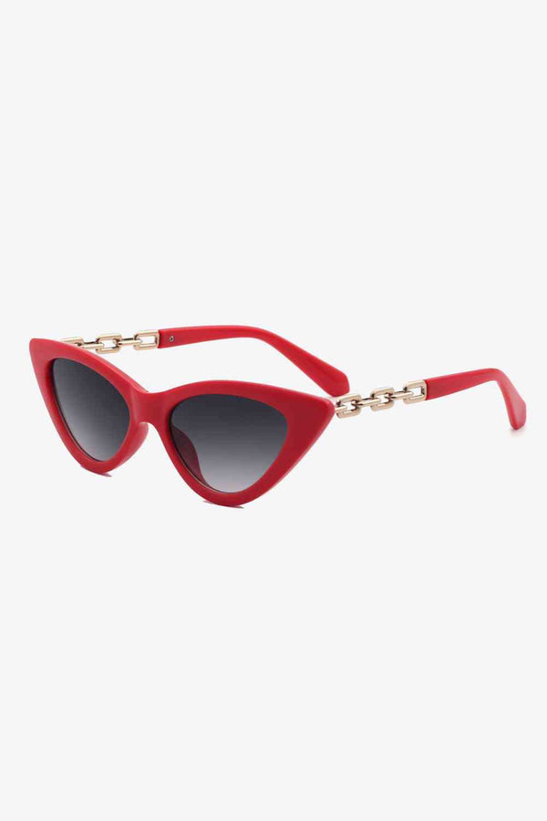 Chain Detail Cat-Eye Sunglasses - Super Amazing Store