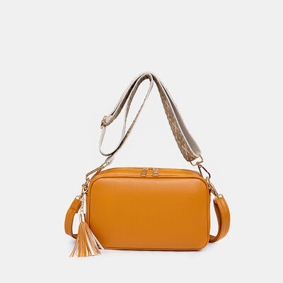 Tassel PU Leather Crossbody Bag Trendsi