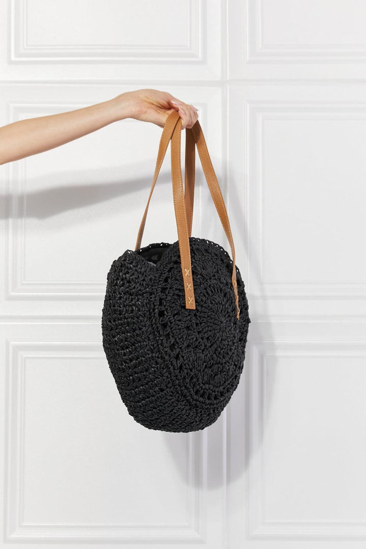 Justin Taylor C'est La Vie Crochet Handbag in Black - Super Amazing Store