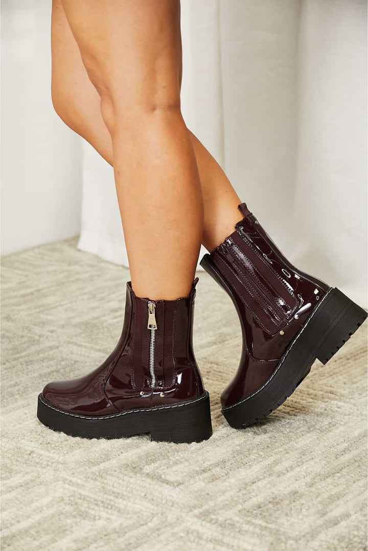 Forever Link Side Zip Platform Boots - Super Amazing Store