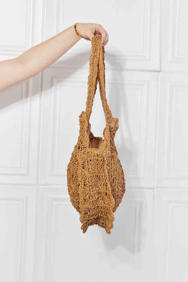 Justin Taylor Brunch Time Straw Rattan Handbag Trendsi