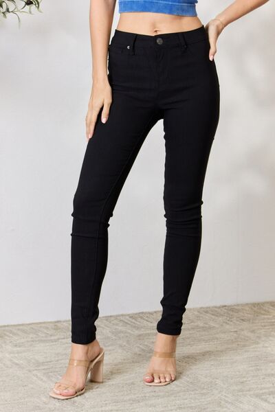 YMI Jeanswear Hyperstretch Mid-Rise Skinny Jeans Trendsi