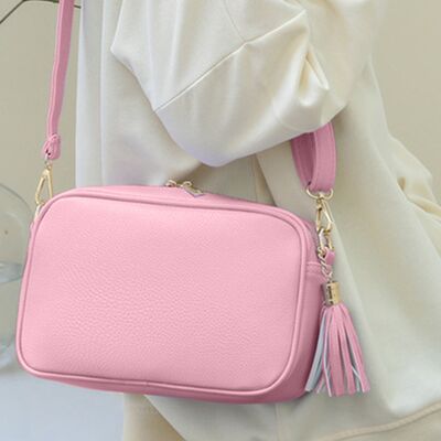 Tassel PU Leather Crossbody Bag Trendsi