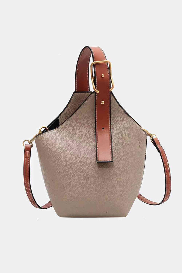 Fashion PU Leather Bucket Bag Trendsi