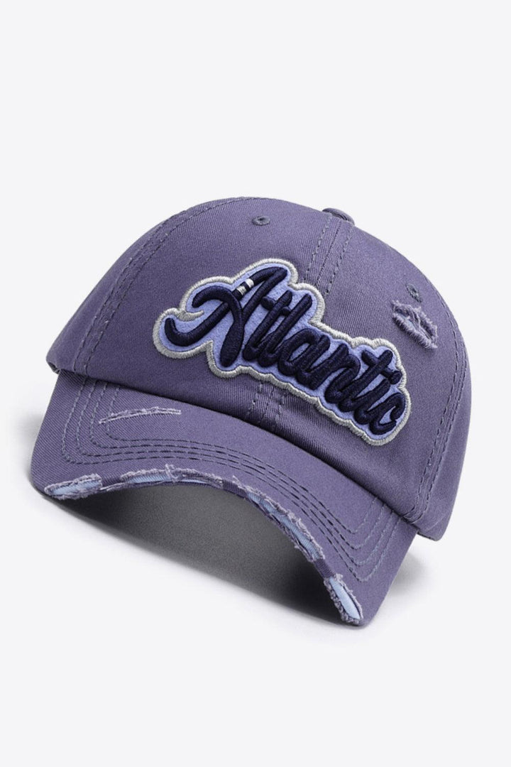 ATLANTIC Graphic Distressed Baseball Cap - Super Amazing Store