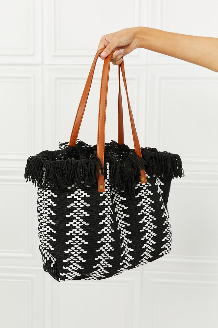 Fame Day Dreamer Weaved Fringe Tote Bag - Super Amazing Store